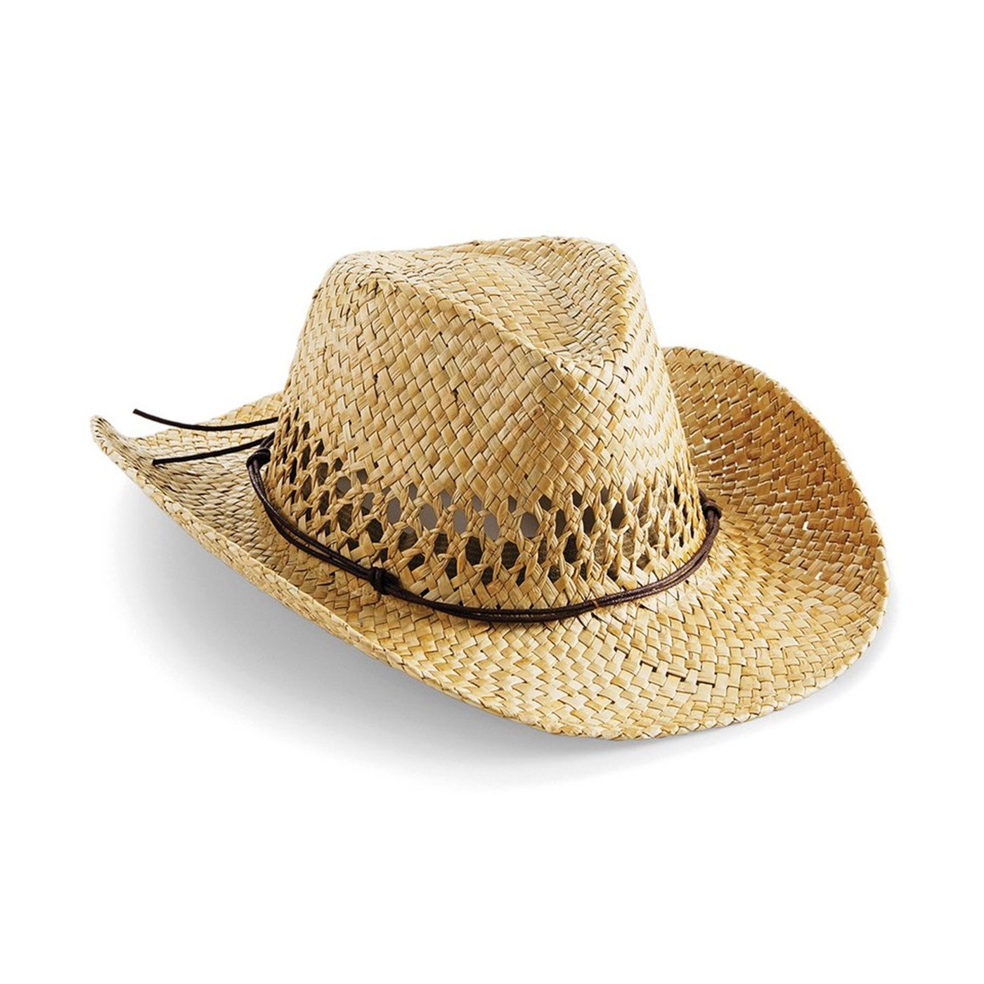 Beechfield Adult's Handmade Straw Cowboy Hat BC735