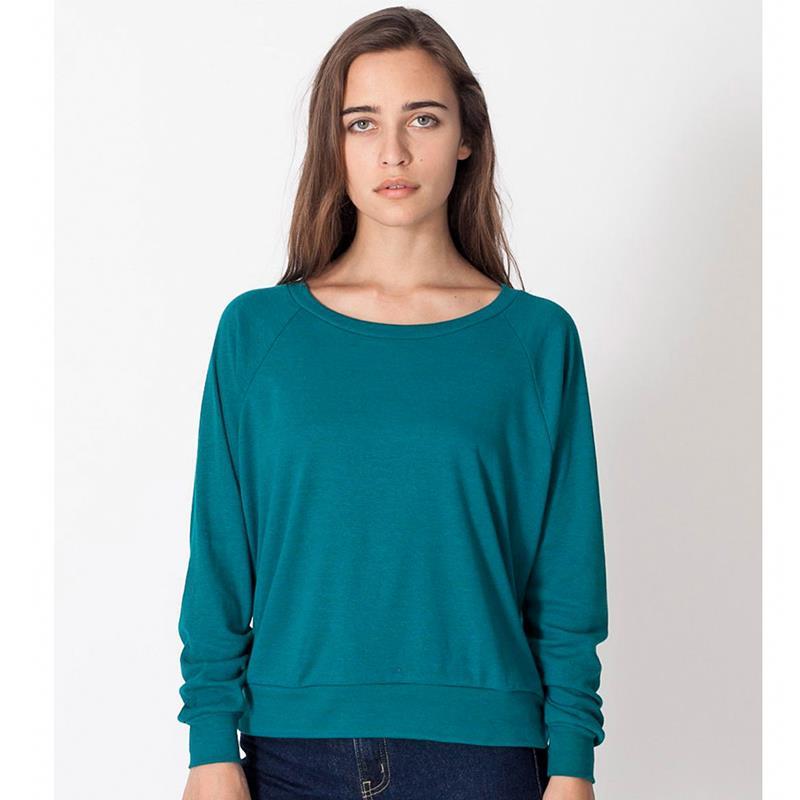 American Apparel Women's Lightweight Raglan Sweatshirt (BR394) AA008