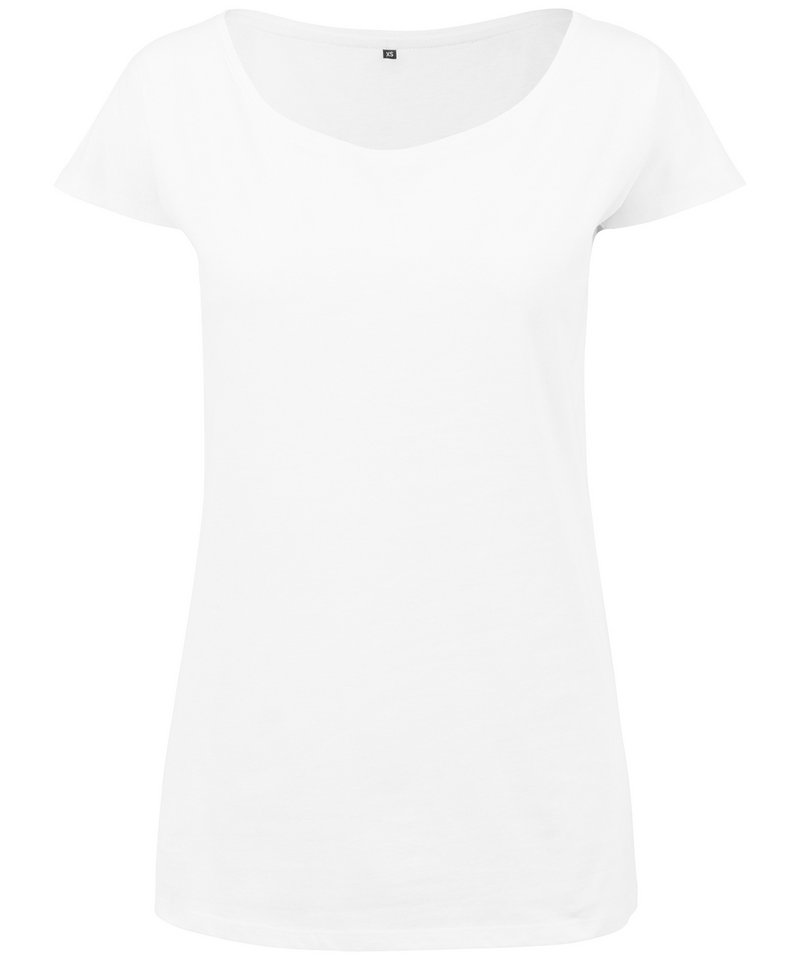 Build Your Brand Women's Wide Neck T-Shirt