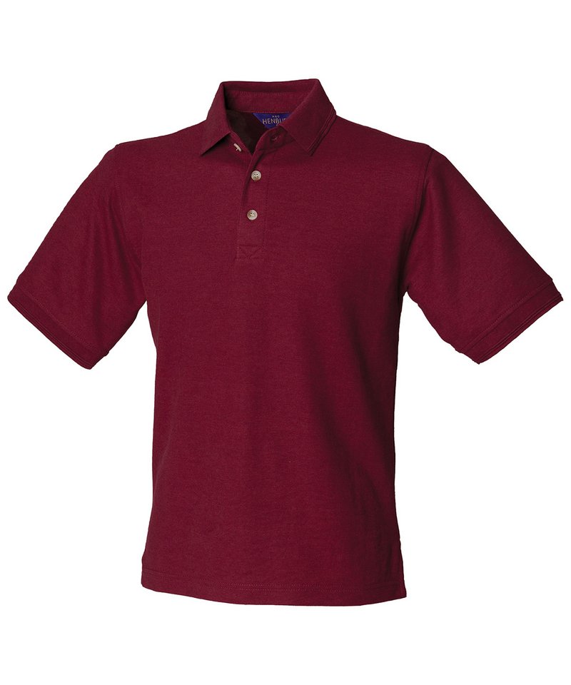 Henbury Men's Ultimate 65/35 Poly/Cotton Pique Fabric Polo Shirt HB410