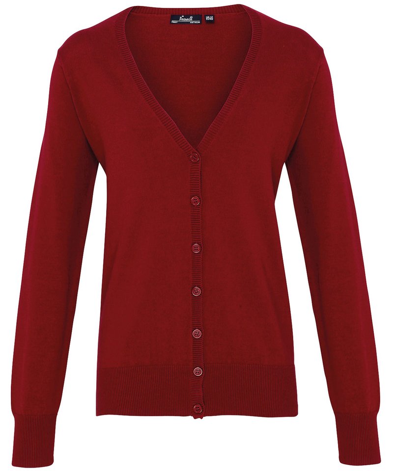 Premier Women's Knitted Button Through Cardigan PR697